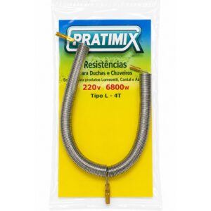 Resistência Pratimix para Duchas e Chuveiros 220V 6800W – Tipo L 4T