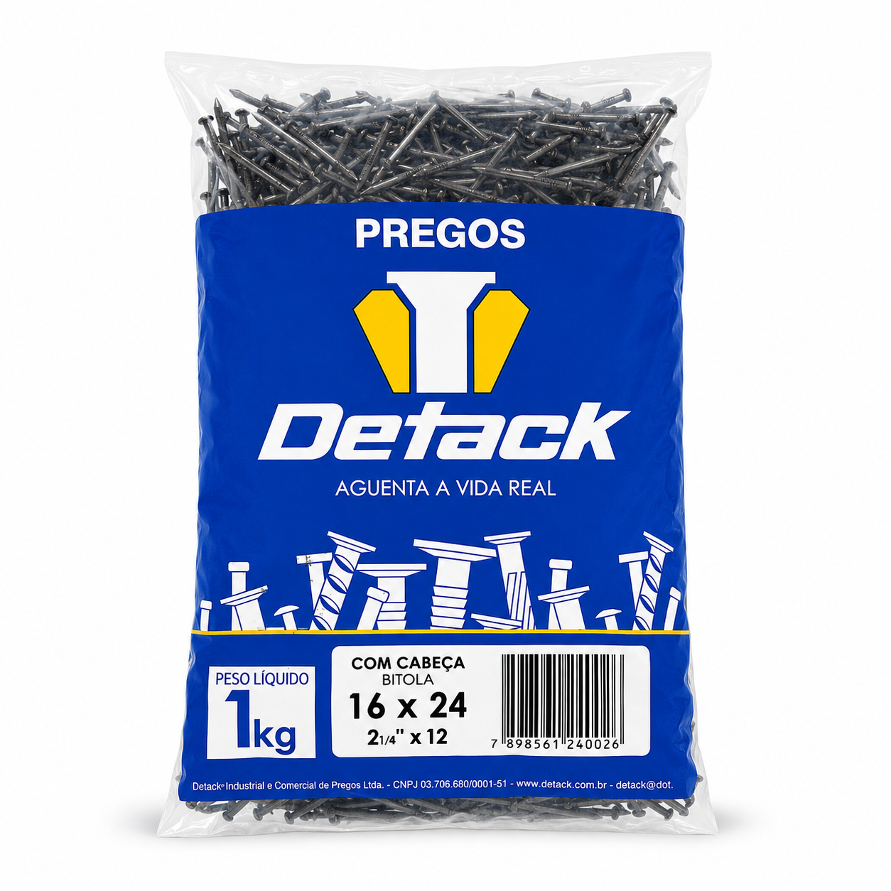 Prego 16 x 24 com cabeça 1kg