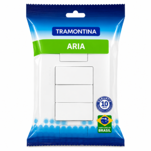 Interruptor Simples Tramontina Aria com 3 teclas 10A