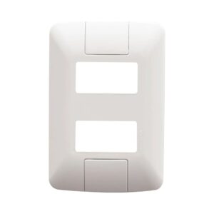 Placa 2X4 Com 2 Posto Horizontal Branca Aria Tramontina
