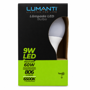 Lâmpada Lumanti Bulbo 9w led
